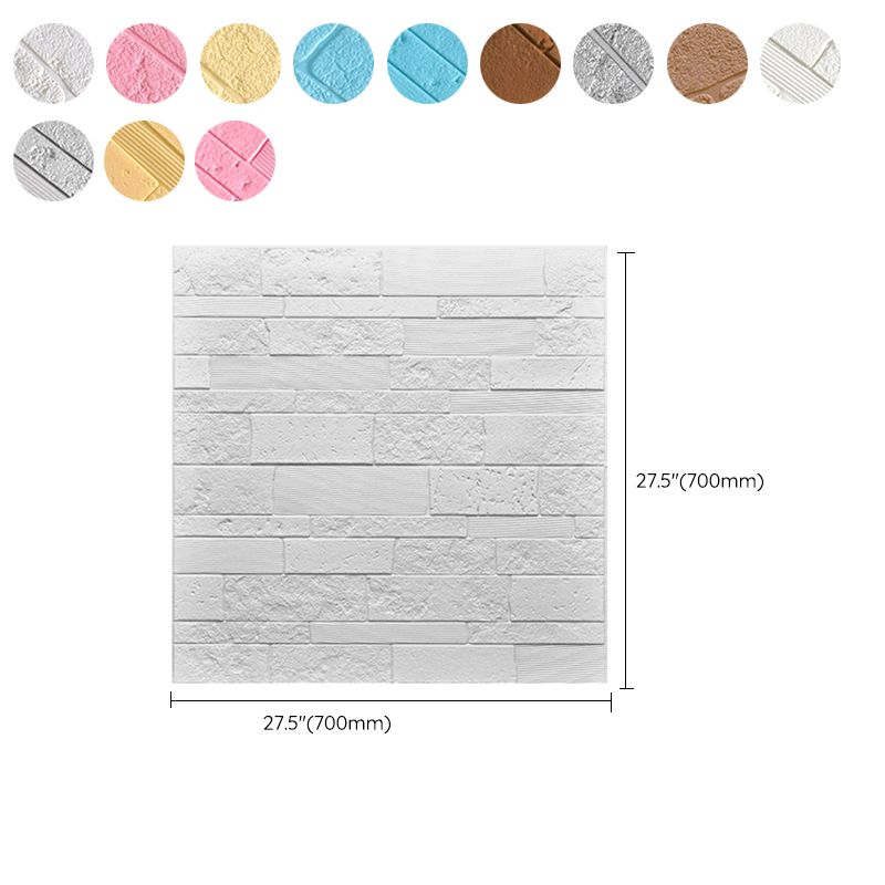 Plastic Wall Paneling Contemporary Peel and Stick Wall Paneling Clearhalo 'Flooring 'Home Improvement' 'home_improvement' 'home_improvement_wall_paneling' 'Wall Paneling' 'wall_paneling' 'Walls & Ceilings' Walls and Ceiling' 1200x1200_72ab64e0-d55b-4407-b051-adf07e06b9cf