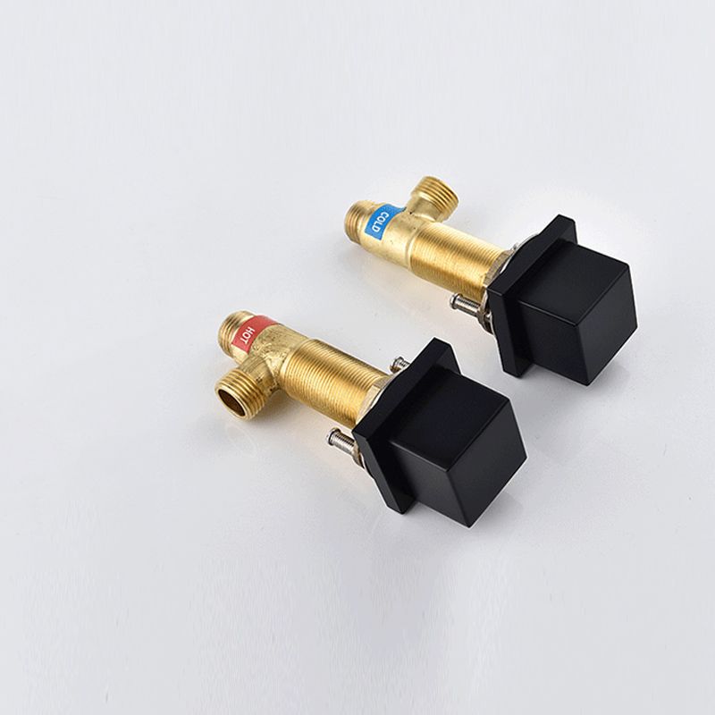 Modern Bathroom Faucet Low Arc Pure Color Wall Mounted Bathroom Sink Fauce Clearhalo 'Bathroom Remodel & Bathroom Fixtures' 'Bathtub Faucets' 'bathtub_faucets' 'Home Improvement' 'home_improvement' 'home_improvement_bathtub_faucets' 1200x1200_72b57f11-7130-4c89-adc3-40fa762c9329