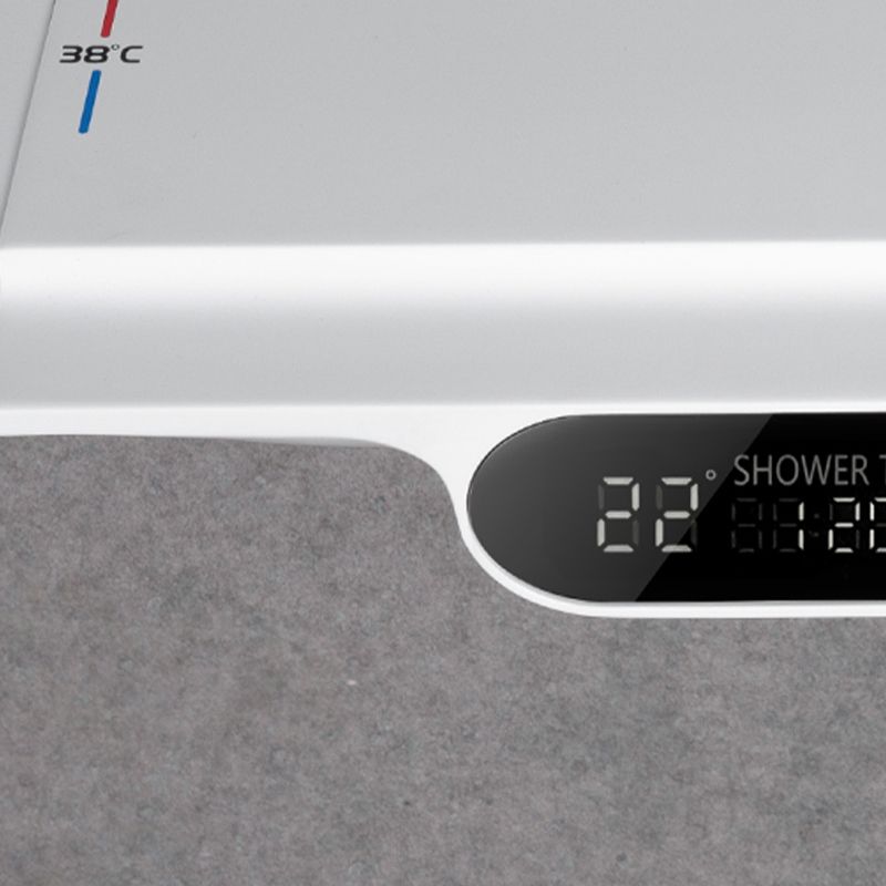 White Shower Set Digital Display Piano Keys Storage Shower Set Bathroom Clearhalo 'Bathroom Remodel & Bathroom Fixtures' 'Home Improvement' 'home_improvement' 'home_improvement_shower_faucets' 'Shower Faucets & Systems' 'shower_faucets' 'Showers & Bathtubs Plumbing' 'Showers & Bathtubs' 1200x1200_72c4991c-2d1d-4e1f-aea0-db76dbb00010