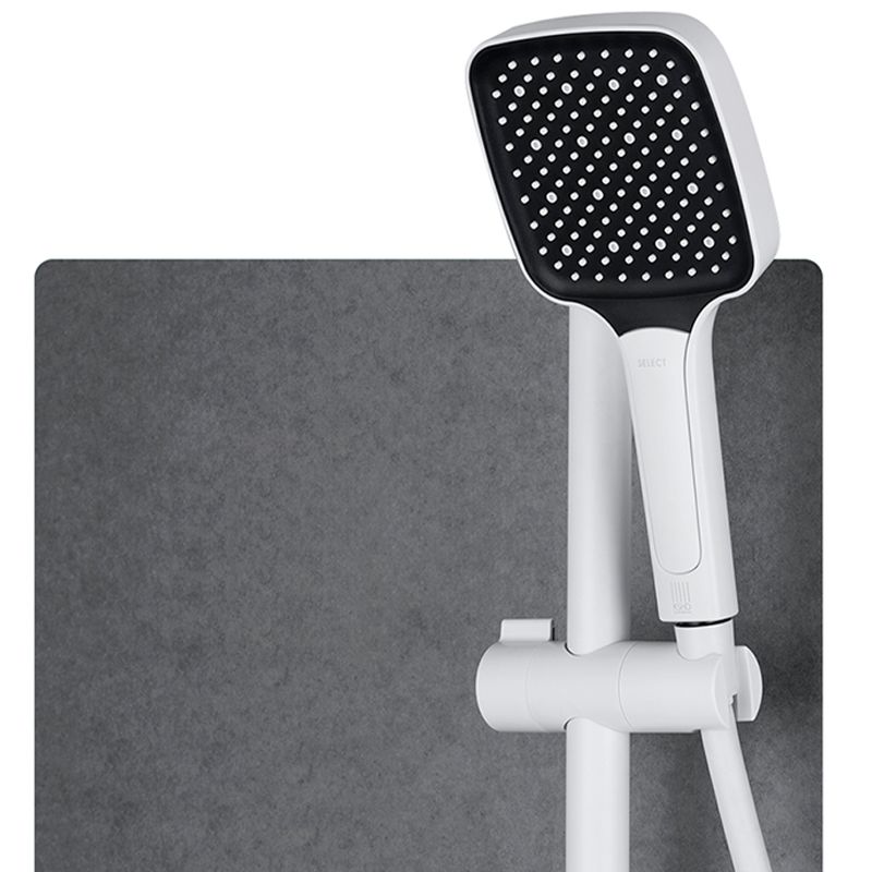 White Shower Set Digital Display Piano Keys Storage Shower Set Bathroom Clearhalo 'Bathroom Remodel & Bathroom Fixtures' 'Home Improvement' 'home_improvement' 'home_improvement_shower_faucets' 'Shower Faucets & Systems' 'shower_faucets' 'Showers & Bathtubs Plumbing' 'Showers & Bathtubs' 1200x1200_72cbf5ec-3daa-4868-99ad-fc673c4f92ce