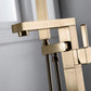 Floor Mounted Metal Freestanding Tub Filler Swivel Freestanding Tub Filler Trim in Gold Clearhalo 'Bathroom Remodel & Bathroom Fixtures' 'Bathtub Faucets' 'bathtub_faucets' 'Home Improvement' 'home_improvement' 'home_improvement_bathtub_faucets' 1200x1200_72d892c2-b2a3-4755-8806-5a26f589e6e1