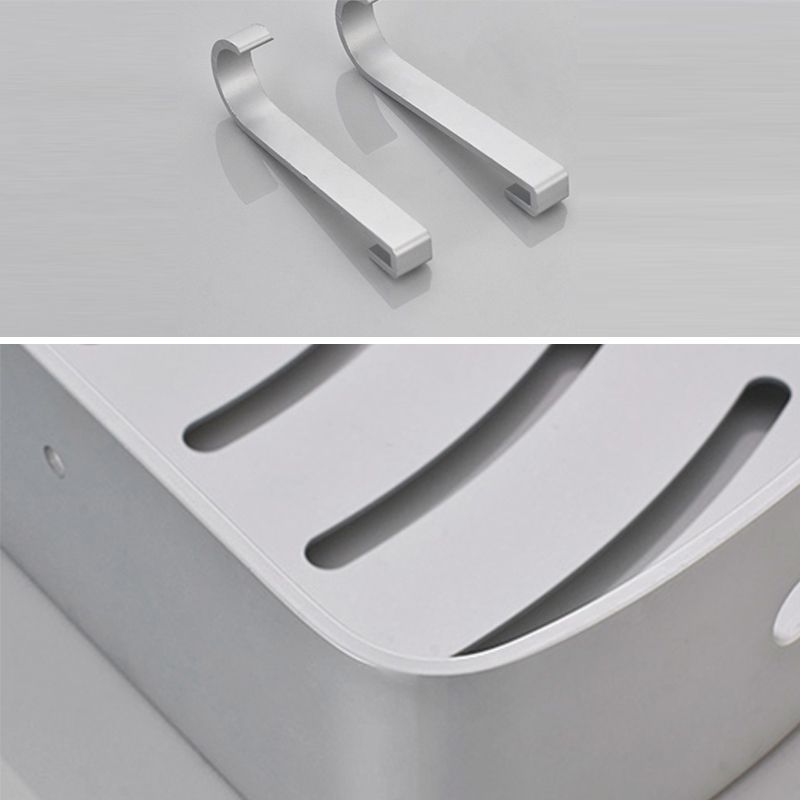 Silver Bathroom Accessory Set Modern Anti-rust 1/2/3 - Piece Bath Shelf Clearhalo 'Bathroom Hardware Sets' 'Bathroom Hardware' 'Bathroom Remodel & Bathroom Fixtures' 'bathroom_hardware_sets' 'Home Improvement' 'home_improvement' 'home_improvement_bathroom_hardware_sets' 1200x1200_72e9e14c-0dc6-4157-9944-920646aad1e3