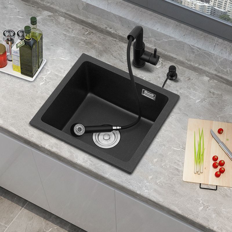 Black Quartz Sink Drop-In Kitchen Sink with with Drain Assembly Clearhalo 'Home Improvement' 'home_improvement' 'home_improvement_kitchen_sinks' 'Kitchen Remodel & Kitchen Fixtures' 'Kitchen Sinks & Faucet Components' 'Kitchen Sinks' 'kitchen_sinks' 1200x1200_72f0c2ce-b74e-4254-aaa4-5f9baa37bfe3