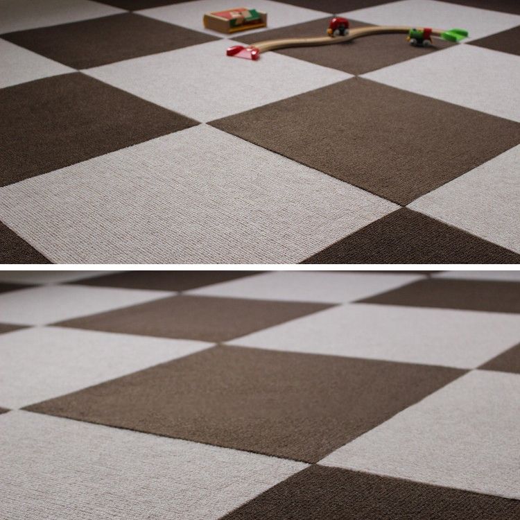 Carpet Tile Non-Skid Fade Resistant Solid Color Self-Stick Carpet Tiles Bedroom Clearhalo 'Carpet Tiles & Carpet Squares' 'carpet_tiles_carpet_squares' 'Flooring 'Home Improvement' 'home_improvement' 'home_improvement_carpet_tiles_carpet_squares' Walls and Ceiling' 1200x1200_7315ed81-243e-4cb8-b024-8b77d6416889