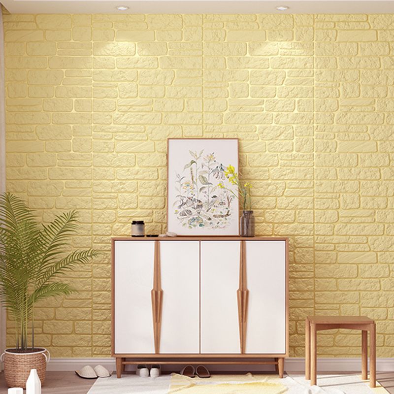 Colorful 3D Embossed Wall Panel Waterproof Faux Stone Wall Tile Clearhalo 'Flooring 'Home Improvement' 'home_improvement' 'home_improvement_wall_paneling' 'Wall Paneling' 'wall_paneling' 'Walls & Ceilings' Walls and Ceiling' 1200x1200_732b2213-5dfa-4d3d-84bf-aae21118bcf0