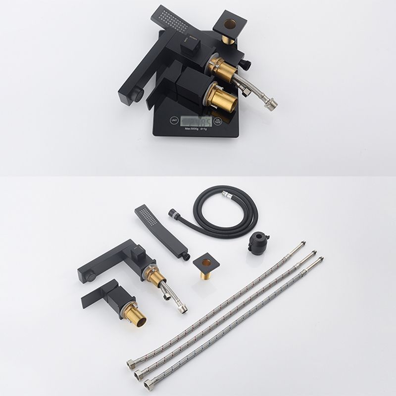 Deck Mounted Metal Freestanding Tub Filler Single Handle Freestanding Faucet Clearhalo 'Bathroom Remodel & Bathroom Fixtures' 'Bathtub Faucets' 'bathtub_faucets' 'Home Improvement' 'home_improvement' 'home_improvement_bathtub_faucets' 1200x1200_73368424-4bdd-4531-8f2b-783b435be74b