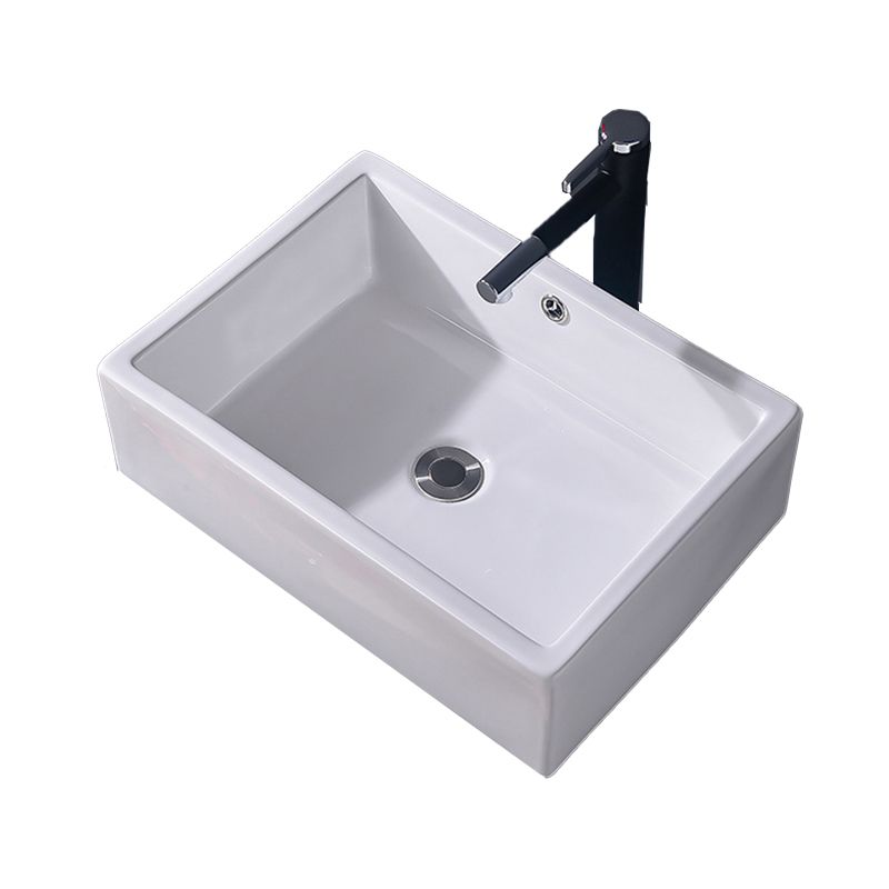 Modern Vessel Bathroom Sink Rectangular Porcelain Basin Sink (Not Include Faucet) Clearhalo 'Bathroom Remodel & Bathroom Fixtures' 'Bathroom Sinks & Faucet Components' 'Bathroom Sinks' 'bathroom_sink' 'Home Improvement' 'home_improvement' 'home_improvement_bathroom_sink' 1200x1200_733cec5f-0db9-474c-8477-aff76583e190