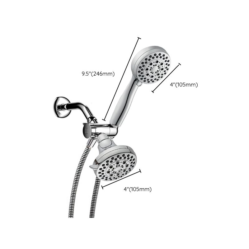 Traditional Dual Shower Heads Home Metal Round Shape Dual Shower Clearhalo 'Bathroom Remodel & Bathroom Fixtures' 'Home Improvement' 'home_improvement' 'home_improvement_shower_heads' 'Shower Heads' 'shower_heads' 'Showers & Bathtubs Plumbing' 'Showers & Bathtubs' 1200x1200_73569d56-23b2-4ddb-9c48-d5a63ecfe9d6