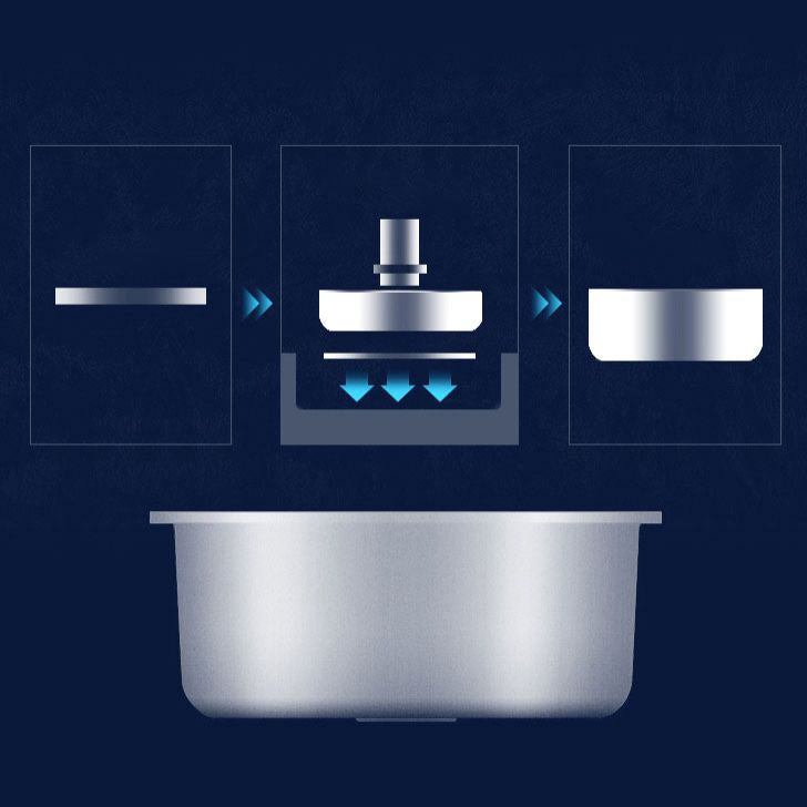 Stainless Steel Kitchen Sink Contemporary Single Bowl Kitchen Sink with Basket Strainer Clearhalo 'Home Improvement' 'home_improvement' 'home_improvement_kitchen_sinks' 'Kitchen Remodel & Kitchen Fixtures' 'Kitchen Sinks & Faucet Components' 'Kitchen Sinks' 'kitchen_sinks' 1200x1200_7366bb68-d136-4530-9579-797d5e713da6