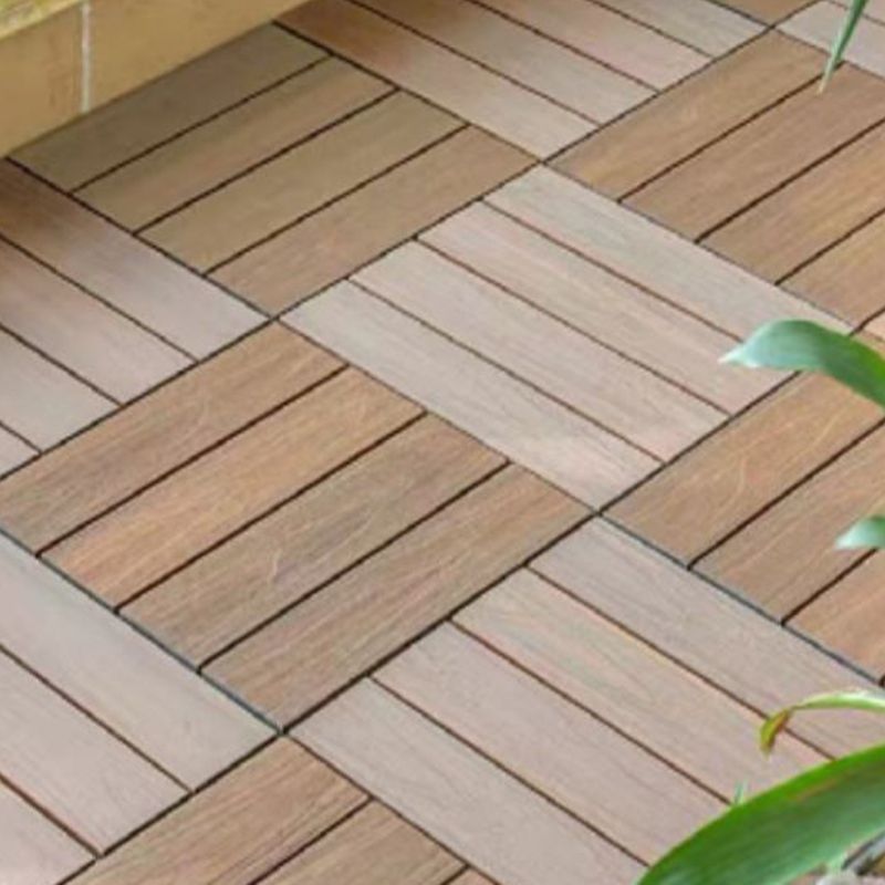Square Engineered Wooden Floor Water Resistant Smooth Floor Tile for Patio Garden Clearhalo 'Flooring 'Hardwood Flooring' 'hardwood_flooring' 'Home Improvement' 'home_improvement' 'home_improvement_hardwood_flooring' Walls and Ceiling' 1200x1200_736cf777-3b2e-459a-9b97-022948f8f6cb
