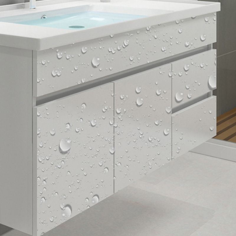 Modern Bathroom Vanity Sink Drawers Rectangular Faucet Mirror Bathroom Vanity Set Clearhalo 'Bathroom Remodel & Bathroom Fixtures' 'Bathroom Vanities' 'bathroom_vanities' 'Home Improvement' 'home_improvement' 'home_improvement_bathroom_vanities' 1200x1200_736ebbc3-907c-41ea-a121-5231c4eae6e2