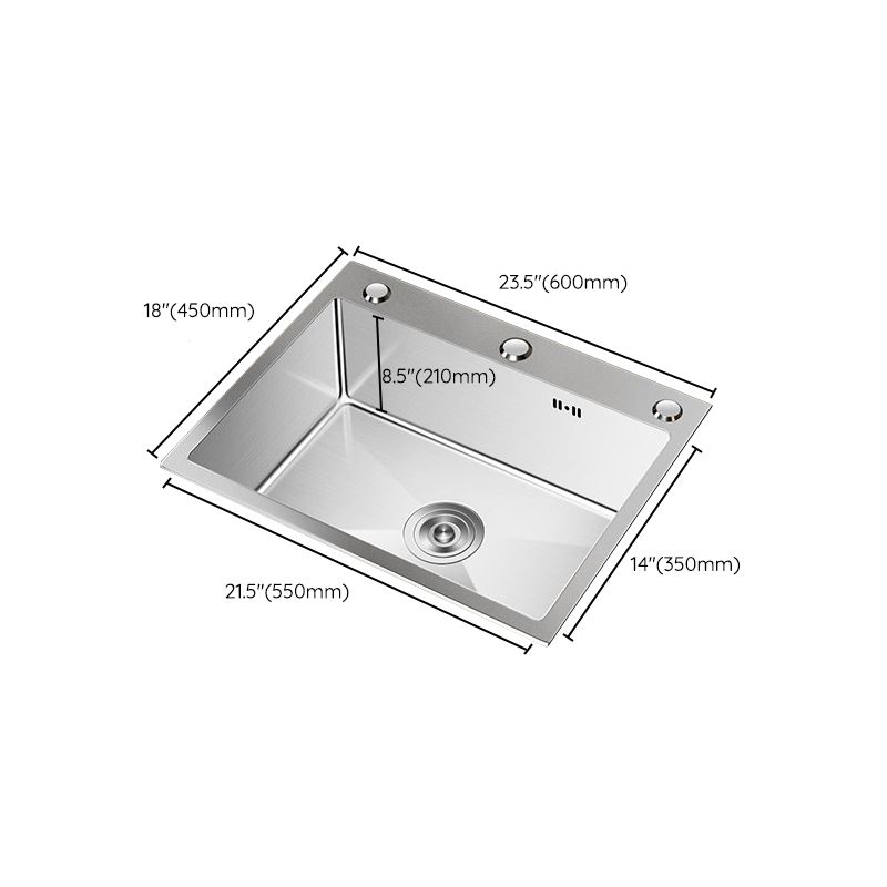 Stainless Steel Drop-In Kitchen Sink Single Bowl Sink with 3 Holes Clearhalo 'Home Improvement' 'home_improvement' 'home_improvement_kitchen_sinks' 'Kitchen Remodel & Kitchen Fixtures' 'Kitchen Sinks & Faucet Components' 'Kitchen Sinks' 'kitchen_sinks' 1200x1200_737dc3fd-91f8-4735-b79c-eb532eddc753