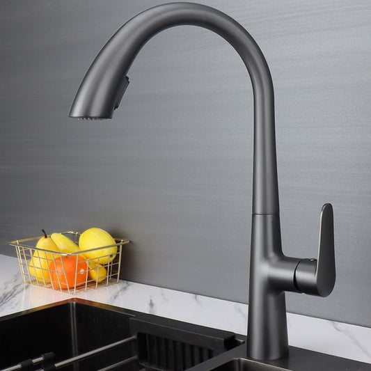 Modern Pot Filler Kitchen Faucet Brass Lever Handles Pull out Faucet Kitchen Faucet Clearhalo 'Home Improvement' 'home_improvement' 'home_improvement_kitchen_faucets' 'Kitchen Faucets' 'Kitchen Remodel & Kitchen Fixtures' 'Kitchen Sinks & Faucet Components' 'kitchen_faucets' 1200x1200_73811084-a01b-49ca-b99f-7db8a07f4eab