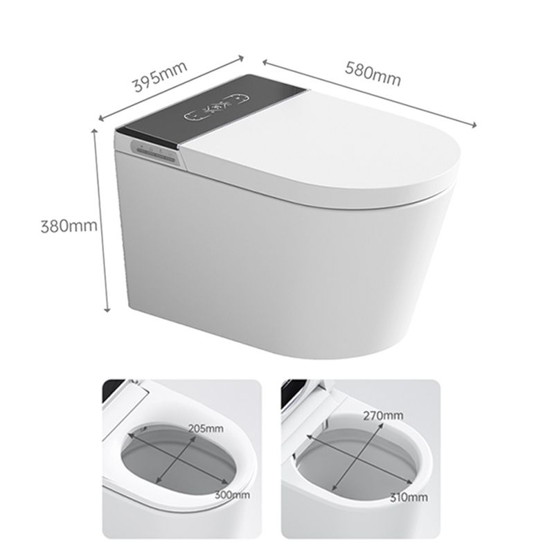 Elongated Wall Hung Toilet Set Dual Flush Vitreous China Wall Mounted Bidet Clearhalo 'Bathroom Remodel & Bathroom Fixtures' 'Bidets' 'Home Improvement' 'home_improvement' 'home_improvement_bidets' 'Toilets & Bidets' 1200x1200_73a59f24-215d-471d-84e7-13be75538e9f