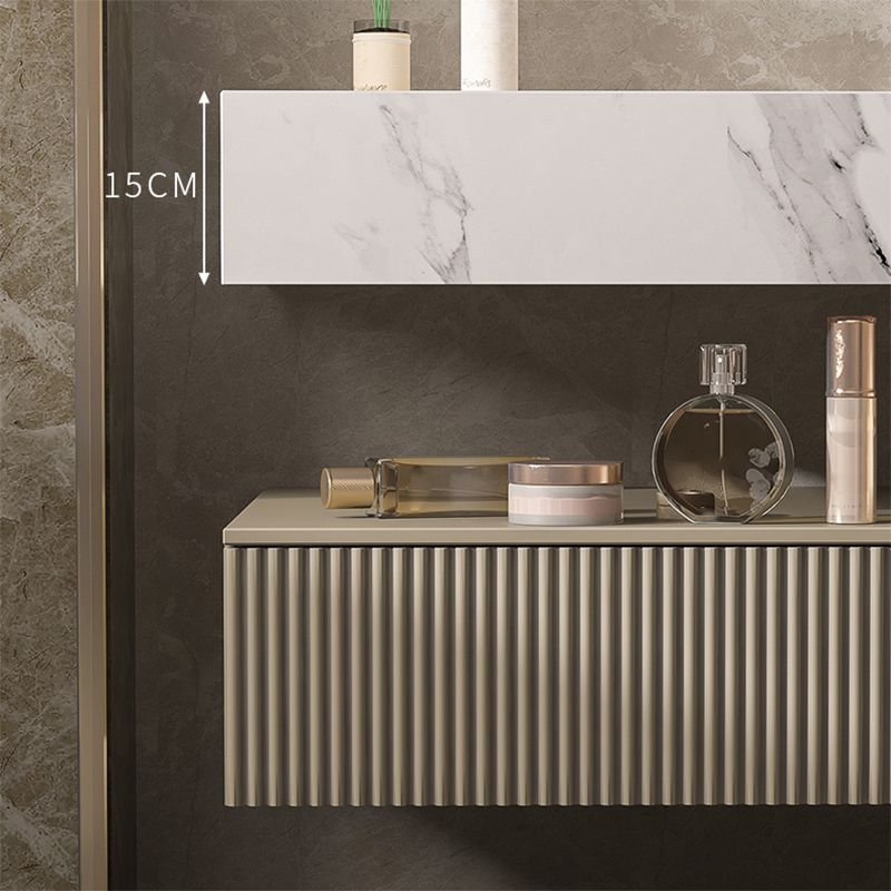 Bathroom Vanity Set Round LED Mirror Rectangular Sink Sink Vanity Clearhalo 'Bathroom Remodel & Bathroom Fixtures' 'Bathroom Vanities' 'bathroom_vanities' 'Home Improvement' 'home_improvement' 'home_improvement_bathroom_vanities' 1200x1200_73a928d9-5334-4fca-9939-c58510ccfb0c