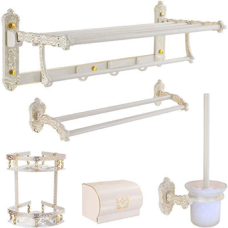 Traditional Metal Bathroom Accessories Hardware Set with Paper Holder Clearhalo 'Bathroom Hardware Sets' 'Bathroom Hardware' 'Bathroom Remodel & Bathroom Fixtures' 'bathroom_hardware_sets' 'Home Improvement' 'home_improvement' 'home_improvement_bathroom_hardware_sets' 1200x1200_73b2ba60-9b65-445e-b20d-184247c125c0