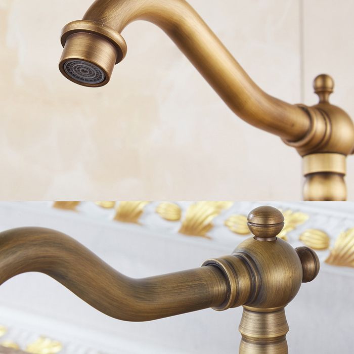 Traditional Standard Bar Faucet 1-Handle Kitchen Faucet in Gold Clearhalo 'Home Improvement' 'home_improvement' 'home_improvement_kitchen_faucets' 'Kitchen Faucets' 'Kitchen Remodel & Kitchen Fixtures' 'Kitchen Sinks & Faucet Components' 'kitchen_faucets' 1200x1200_73b55048-07c9-4176-a156-18371045044d