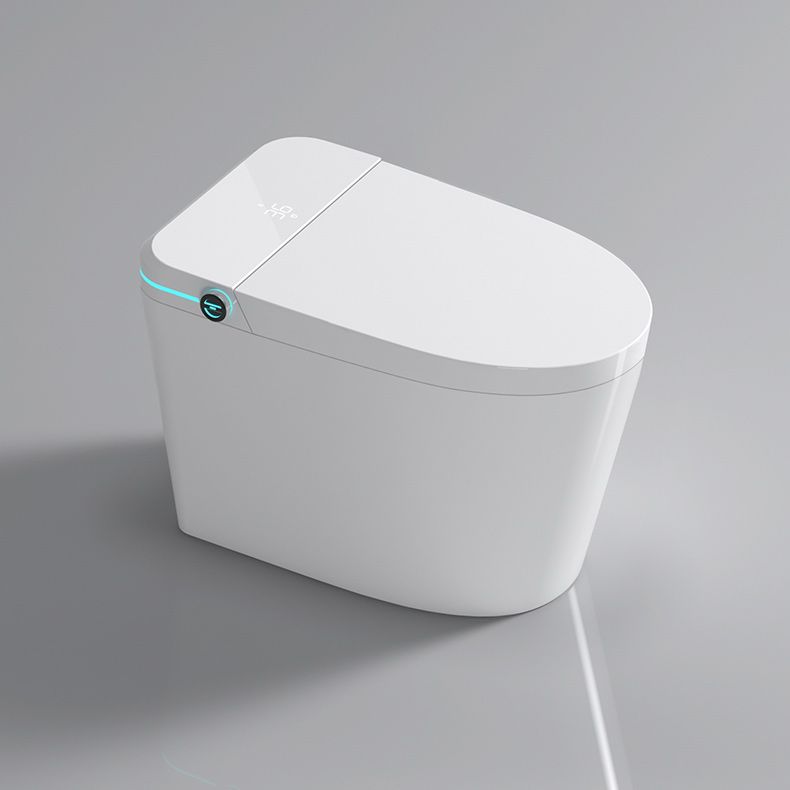 Elongated Smart Bidet White Ceramic One-Piece Smart Toilet Bidet Clearhalo 'Bathroom Remodel & Bathroom Fixtures' 'Bidets' 'Home Improvement' 'home_improvement' 'home_improvement_bidets' 'Toilets & Bidets' 1200x1200_73f0b03a-4167-45ba-a6b1-530dbc5cefcf