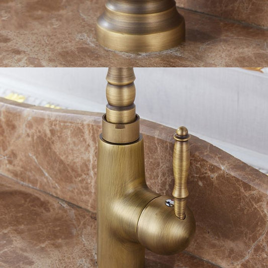 Traditional Standard Bar Faucet 1-Handle Kitchen Faucet in Gold Clearhalo 'Home Improvement' 'home_improvement' 'home_improvement_kitchen_faucets' 'Kitchen Faucets' 'Kitchen Remodel & Kitchen Fixtures' 'Kitchen Sinks & Faucet Components' 'kitchen_faucets' 1200x1200_73f9ff4b-d3c6-46d0-b8ec-f245eb80e277