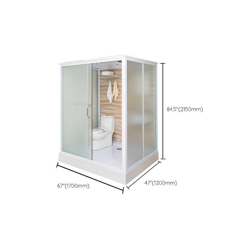 Framed Tempered Glass Shower Enclosure with Pedestal Full-Framed Shower Enclosure Clearhalo 'Bathroom Remodel & Bathroom Fixtures' 'Home Improvement' 'home_improvement' 'home_improvement_shower_stalls_enclosures' 'Shower Stalls & Enclosures' 'shower_stalls_enclosures' 'Showers & Bathtubs' 1200x1200_740c35c5-ee1e-4bdc-b852-c947a1036271