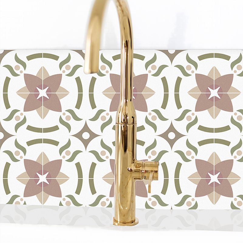 Beige Tone Peel & Stick Tile Square Pattern Printing Single Tile Clearhalo 'Flooring 'Home Improvement' 'home_improvement' 'home_improvement_peel_stick_blacksplash' 'Peel & Stick Backsplash Tile' 'peel_stick_blacksplash' 'Walls & Ceilings' Walls and Ceiling' 1200x1200_74346c22-54a3-479a-8cf5-fc9e2b6e3c7d