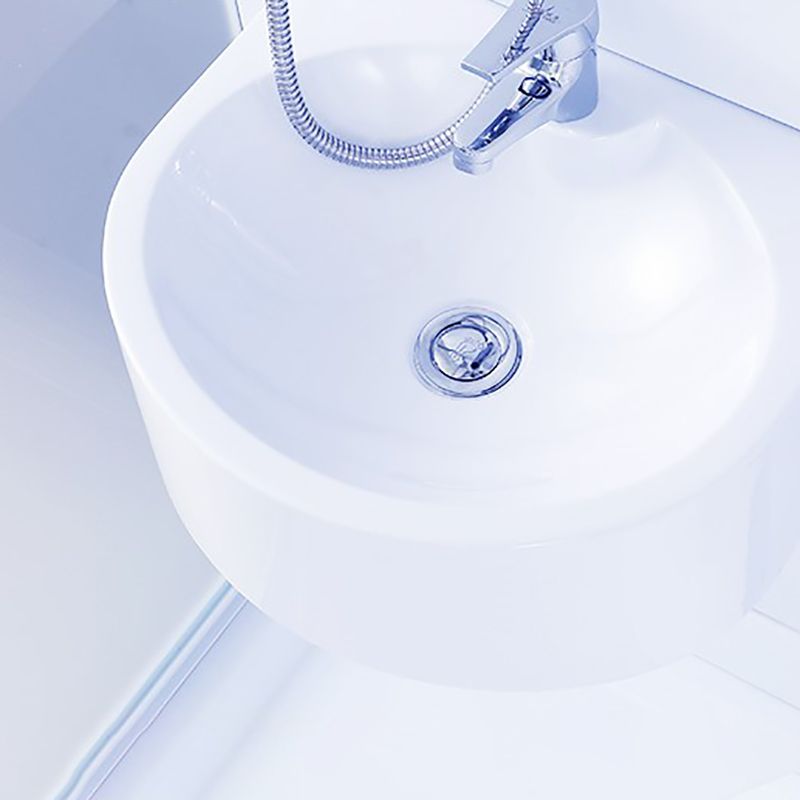 White Framed Frosted Rectangle Shower Stall with Base and Fixed Panel Clearhalo 'Bathroom Remodel & Bathroom Fixtures' 'Home Improvement' 'home_improvement' 'home_improvement_shower_stalls_enclosures' 'Shower Stalls & Enclosures' 'shower_stalls_enclosures' 'Showers & Bathtubs' 1200x1200_74403a21-5d1a-4375-80ed-c4ef35f16cc8