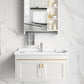Glam White Sink Vanity Wooden Single Sink Vanity Set for Bathroom Clearhalo 'Bathroom Remodel & Bathroom Fixtures' 'Bathroom Vanities' 'bathroom_vanities' 'Home Improvement' 'home_improvement' 'home_improvement_bathroom_vanities' 1200x1200_74515fc0-febf-4236-859f-c9b0c11fff88