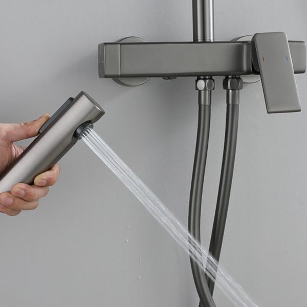 Modern Shower Head Combo Brass Adjustable Shower Head Wall Mounted Shower Set Clearhalo 'Bathroom Remodel & Bathroom Fixtures' 'Home Improvement' 'home_improvement' 'home_improvement_shower_faucets' 'Shower Faucets & Systems' 'shower_faucets' 'Showers & Bathtubs Plumbing' 'Showers & Bathtubs' 1200x1200_7454255e-db27-4b61-a9c6-39ae1d1ca75f