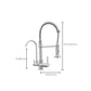Modern Spring Spout Kitchen Faucet 2-Handle Bar Faucet with 2-Dispenser Clearhalo 'Home Improvement' 'home_improvement' 'home_improvement_kitchen_faucets' 'Kitchen Faucets' 'Kitchen Remodel & Kitchen Fixtures' 'Kitchen Sinks & Faucet Components' 'kitchen_faucets' 1200x1200_7467faa0-f354-4b87-b02c-7fde80323bb1