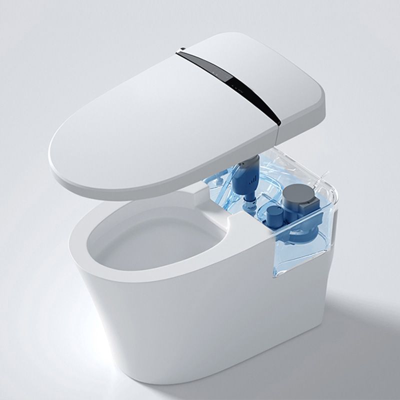 White Floor Mount Bidet Elongated Floor Standing Bidet with Heated Seat Clearhalo 'Bathroom Remodel & Bathroom Fixtures' 'Bidets' 'Home Improvement' 'home_improvement' 'home_improvement_bidets' 'Toilets & Bidets' 1200x1200_74734e37-586a-413e-82f1-cb472264bab2