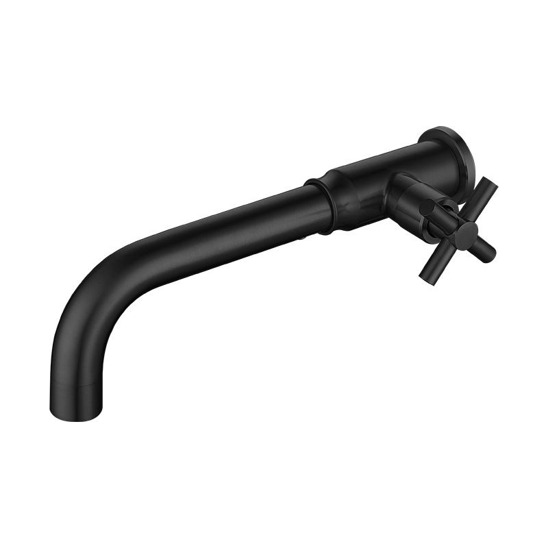 Contemporary Vessel Faucet Stainless Steel Cross Handles Wall Mounted Bathroom Faucet Clearhalo 'Bathroom Remodel & Bathroom Fixtures' 'Bathroom Sink Faucets' 'Bathroom Sinks & Faucet Components' 'bathroom_sink_faucets' 'Home Improvement' 'home_improvement' 'home_improvement_bathroom_sink_faucets' 1200x1200_7474dae4-9045-48a6-9220-aefdbb2774e7