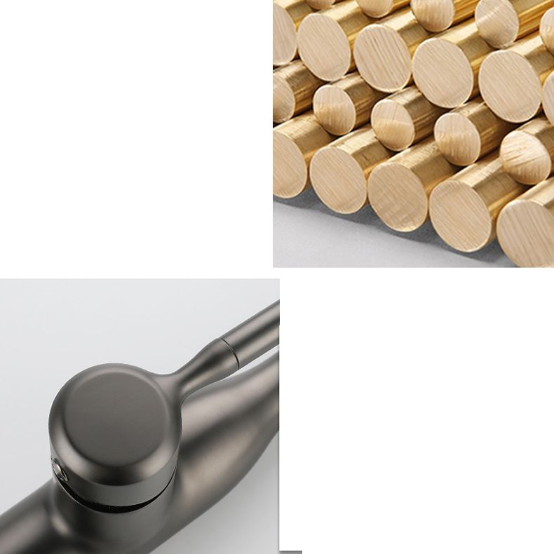 Modern Kitchen Faucet Pull down Sprayer Bar Faucet with Handle and Supply Line Clearhalo 'Home Improvement' 'home_improvement' 'home_improvement_kitchen_faucets' 'Kitchen Faucets' 'Kitchen Remodel & Kitchen Fixtures' 'Kitchen Sinks & Faucet Components' 'kitchen_faucets' 1200x1200_748387d0-c6fd-42c4-9f38-5e2f078a2809