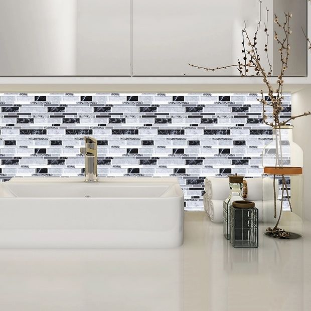 Peel & Stick Subway Tile Stain Resistant Plastic Rectangle Peel and Stick Tile 2 Pack Clearhalo 'Flooring 'Home Improvement' 'home_improvement' 'home_improvement_peel_stick_blacksplash' 'Peel & Stick Backsplash Tile' 'peel_stick_blacksplash' 'Walls & Ceilings' Walls and Ceiling' 1200x1200_74861330-a688-4950-a8db-75ecb16052d6