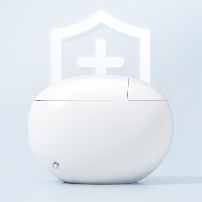 Contemporary Round White Heated Seat Warm Air Dryer Smart Toilet Clearhalo 'Bathroom Remodel & Bathroom Fixtures' 'Bidets' 'Home Improvement' 'home_improvement' 'home_improvement_bidets' 'Toilets & Bidets' 1200x1200_748b73c7-a59f-4f03-885b-6321f4ed73f5