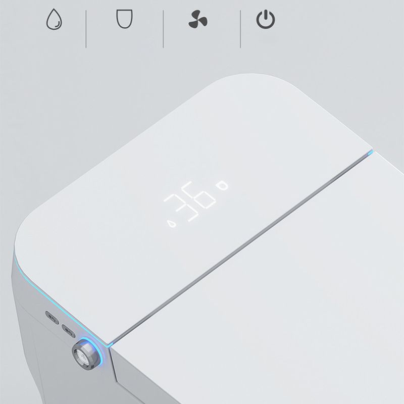 Polished Finish ABS Toilet Siphon Jet Contemporary Toilet Bowl with Heated Seat Clearhalo 'Bathroom Remodel & Bathroom Fixtures' 'Home Improvement' 'home_improvement' 'home_improvement_toilets' 'Toilets & Bidets' 'Toilets' 1200x1200_748c3bd8-7d00-4f73-964d-ed7bb0cf6431