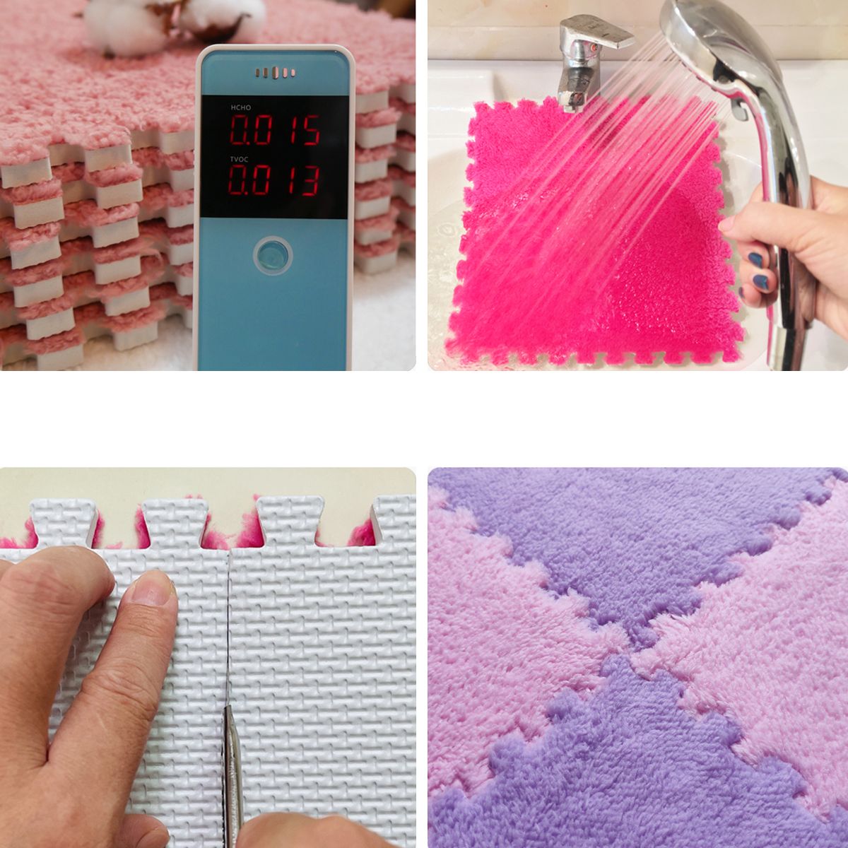 Modern Carpet Floor Tile Interlocking Plush Cut Non-Skid Tiles and Carpet Clearhalo 'Carpet Tiles & Carpet Squares' 'carpet_tiles_carpet_squares' 'Flooring 'Home Improvement' 'home_improvement' 'home_improvement_carpet_tiles_carpet_squares' Walls and Ceiling' 1200x1200_74986428-0b9e-4d09-8a15-f9f55d6d1a28