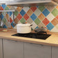 Rectangular Wall Tile Peel and Stick Geometric Print Stick Kitchen Wallpaper Clearhalo 'Flooring 'Home Improvement' 'home_improvement' 'home_improvement_peel_stick_blacksplash' 'Peel & Stick Backsplash Tile' 'peel_stick_blacksplash' 'Walls & Ceilings' Walls and Ceiling' 1200x1200_74b68d41-3365-44ad-8470-e0fb89cd63df