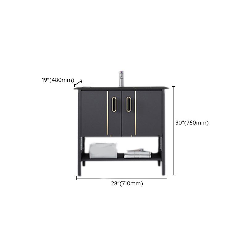 Bathroom Sink Vanity Rectangle Freestanding Mirror Standalone Cabinet Bath Vanity Clearhalo 'Bathroom Remodel & Bathroom Fixtures' 'Bathroom Vanities' 'bathroom_vanities' 'Home Improvement' 'home_improvement' 'home_improvement_bathroom_vanities' 1200x1200_74bceda6-76cf-42cb-ab48-e0b0e3eb1b0a