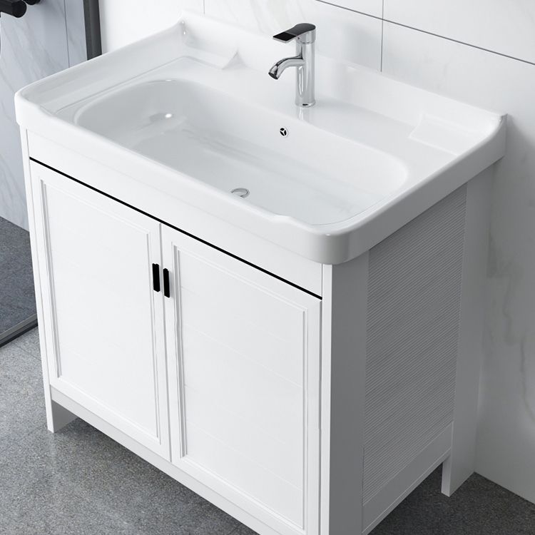 Metal Glam Bathroom Vanity Set Freestanding Single-Sink Bathroom Vanity Clearhalo 'Bathroom Remodel & Bathroom Fixtures' 'Bathroom Vanities' 'bathroom_vanities' 'Home Improvement' 'home_improvement' 'home_improvement_bathroom_vanities' 1200x1200_74c1e8da-b0df-4830-b369-9f77e3e17e7a