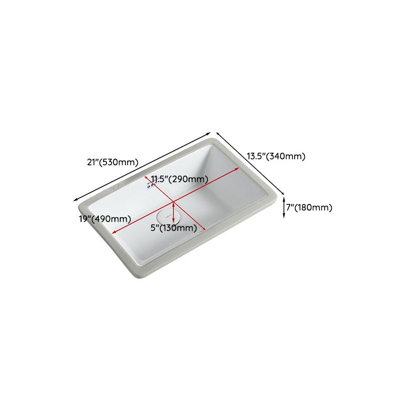 Traditional Undermount Bathroom Sink Porcelain with Overflow and Drain Assembly Basin Sink Clearhalo 'Bathroom Remodel & Bathroom Fixtures' 'Bathroom Sinks & Faucet Components' 'Bathroom Sinks' 'bathroom_sink' 'Home Improvement' 'home_improvement' 'home_improvement_bathroom_sink' 1200x1200_74cc48e0-4b0f-4891-90ed-982978a8d0c6