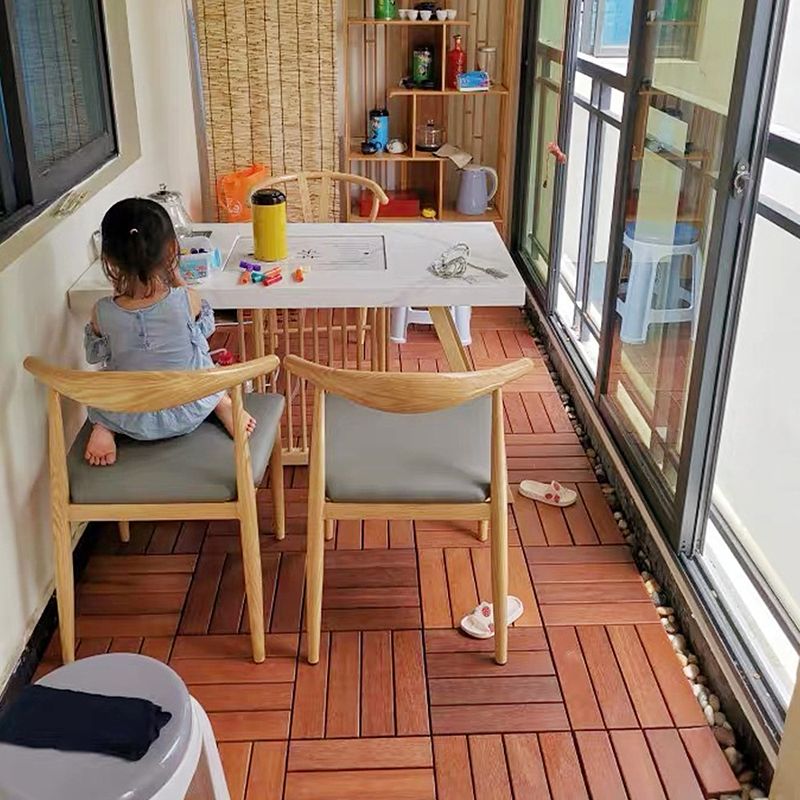 Modern Style Square Wood Flooring Anti-corrosion Outdoor Wood Flooring Clearhalo 'Flooring 'Hardwood Flooring' 'hardwood_flooring' 'Home Improvement' 'home_improvement' 'home_improvement_hardwood_flooring' Walls and Ceiling' 1200x1200_74d04f2f-a574-40f1-b74e-2811b30c2733