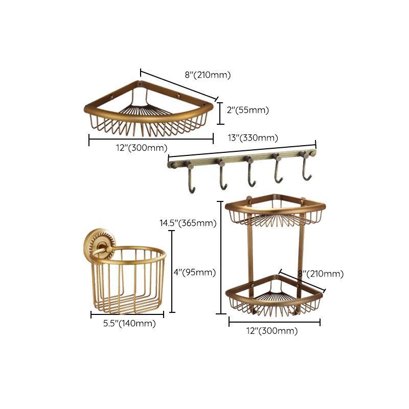 Traditional Bathroom Hardware Set Gold Metal Bathroom Accessory Kit Clearhalo 'Bathroom Hardware Sets' 'Bathroom Hardware' 'Bathroom Remodel & Bathroom Fixtures' 'bathroom_hardware_sets' 'Home Improvement' 'home_improvement' 'home_improvement_bathroom_hardware_sets' 1200x1200_74dada2c-877c-4ac4-849f-4351e6c3e78f