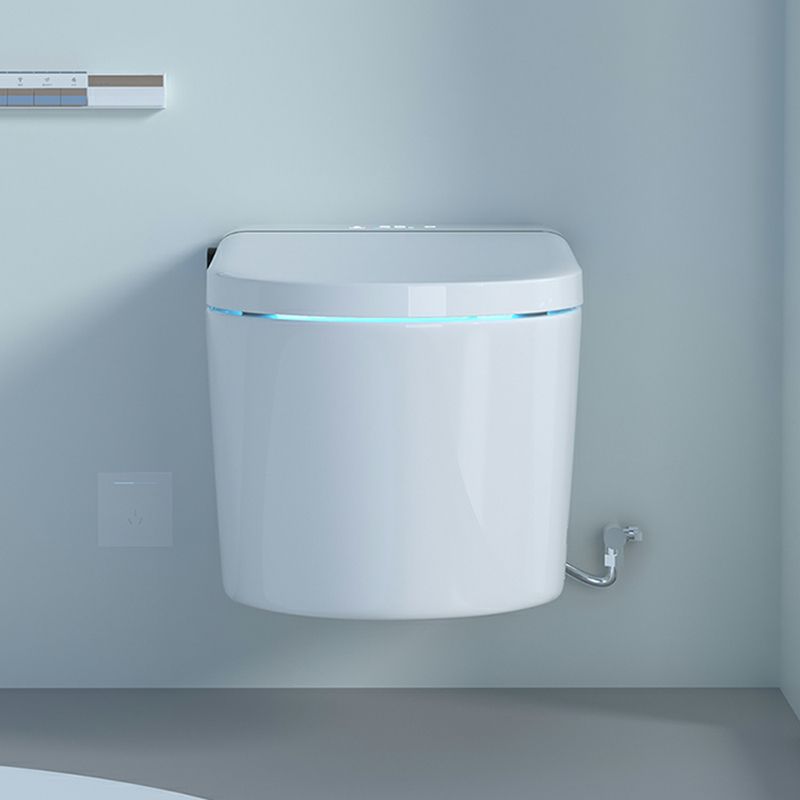 Wall Mount Bidet White Heated Seat Ceramic Rust Resistant Elongated with Dryer Clearhalo 'Bathroom Remodel & Bathroom Fixtures' 'Bidets' 'Home Improvement' 'home_improvement' 'home_improvement_bidets' 'Toilets & Bidets' 1200x1200_74e4be65-441d-4cd9-8360-ff3ed46d1c5c