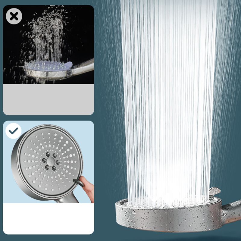 Moderns Spray Head Round Handheld Water Filtration Shower Head Self-Cleaning Clearhalo 'Bathroom Remodel & Bathroom Fixtures' 'Home Improvement' 'home_improvement' 'home_improvement_shower_heads' 'Shower Heads' 'shower_heads' 'Showers & Bathtubs Plumbing' 'Showers & Bathtubs' 1200x1200_750665df-7527-45da-8271-ccf63229ff7a
