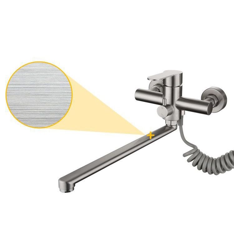 2-Handle 2-Function Water Filler Pull down Kitchen Faucet with Pull out Side Sprayer Clearhalo 'Home Improvement' 'home_improvement' 'home_improvement_kitchen_faucets' 'Kitchen Faucets' 'Kitchen Remodel & Kitchen Fixtures' 'Kitchen Sinks & Faucet Components' 'kitchen_faucets' 1200x1200_7516d09c-b534-42f7-9693-51c652e87a8e