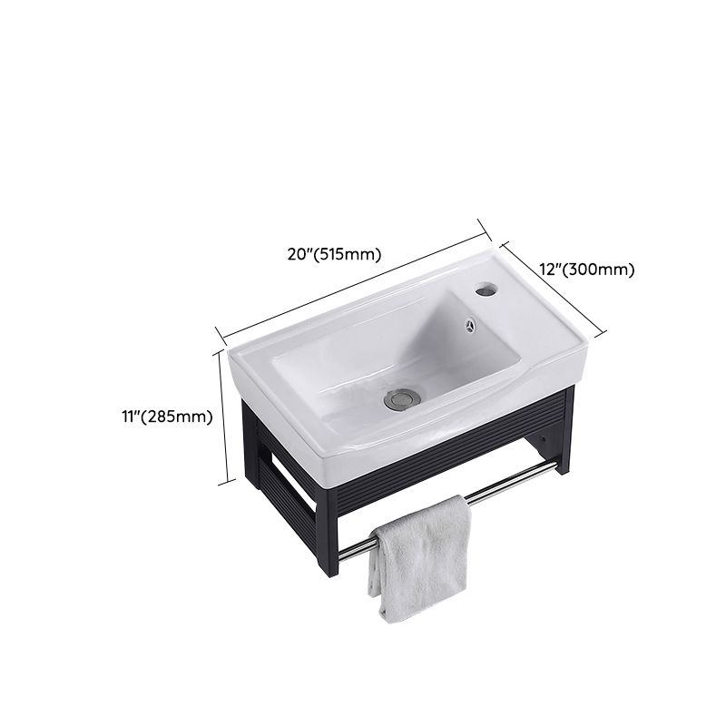 Modern Bathroom Vanity Metal Base Shelving Included Wall-Mounted Space Saver Vanity Clearhalo 'Bathroom Remodel & Bathroom Fixtures' 'Bathroom Vanities' 'bathroom_vanities' 'Home Improvement' 'home_improvement' 'home_improvement_bathroom_vanities' 1200x1200_7518117c-04e4-4876-bcd1-6bb015a457cd