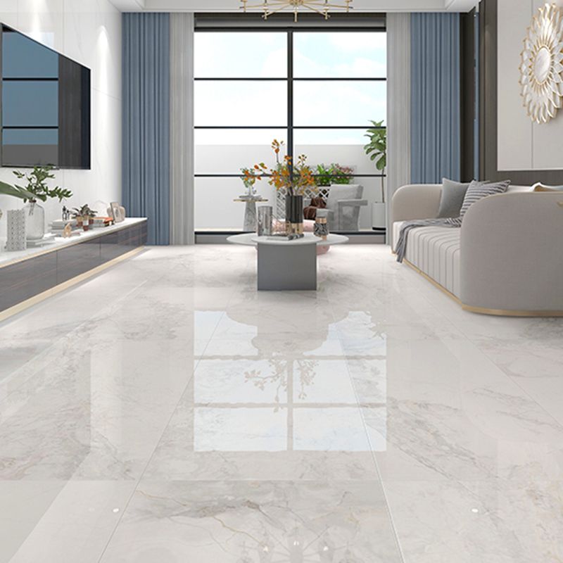 Rectangle White Singular Tile Marble Floor and Wall for Bathroom Clearhalo 'Floor Tiles & Wall Tiles' 'floor_tiles_wall_tiles' 'Flooring 'Home Improvement' 'home_improvement' 'home_improvement_floor_tiles_wall_tiles' Walls and Ceiling' 1200x1200_7524c8f2-ff51-407d-949b-2c6151248649