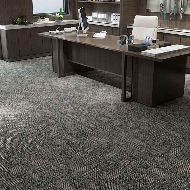 Carpet Tile Fade Resistant Non-Skid Striped Loose Lay Carpet Tile Living Room Clearhalo 'Carpet Tiles & Carpet Squares' 'carpet_tiles_carpet_squares' 'Flooring 'Home Improvement' 'home_improvement' 'home_improvement_carpet_tiles_carpet_squares' Walls and Ceiling' 1200x1200_7541dcf4-50aa-4f65-815d-39bfd5e866b9