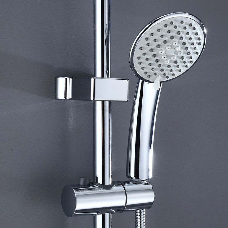 Shower System Rain Massage Jet Round Adjustable Spray Pattern Shower Trim Clearhalo 'Bathroom Remodel & Bathroom Fixtures' 'Home Improvement' 'home_improvement' 'home_improvement_shower_faucets' 'Shower Faucets & Systems' 'shower_faucets' 'Showers & Bathtubs Plumbing' 'Showers & Bathtubs' 1200x1200_7542f725-3964-45c1-9c7b-46530b8a9646