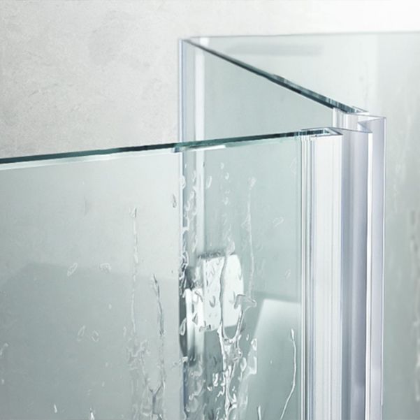 Semi Frameless Folding Shower Screen Tempered Glass Shower Screen Clearhalo 'Bathroom Remodel & Bathroom Fixtures' 'Home Improvement' 'home_improvement' 'home_improvement_shower_tub_doors' 'Shower and Tub Doors' 'shower_tub_doors' 'Showers & Bathtubs' 1200x1200_754acd3c-133f-4fa2-a02f-c4939771bfd3